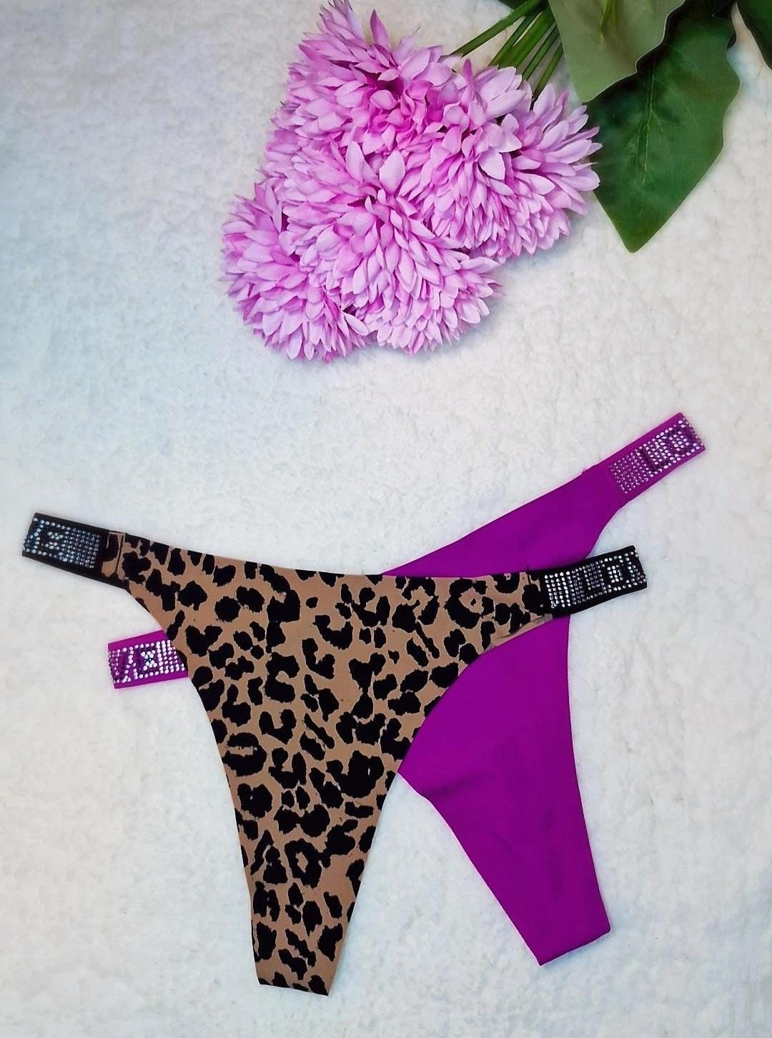 Tangas vibrantes - Sweet Touch Leopardo - Rosa fucsia