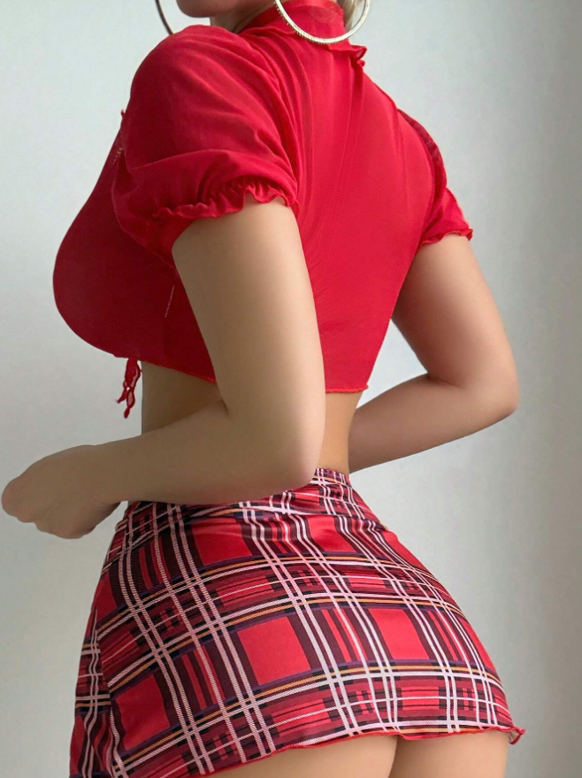 Fantasy - Colegiala con camiseta - Conjunto de 6 piezas