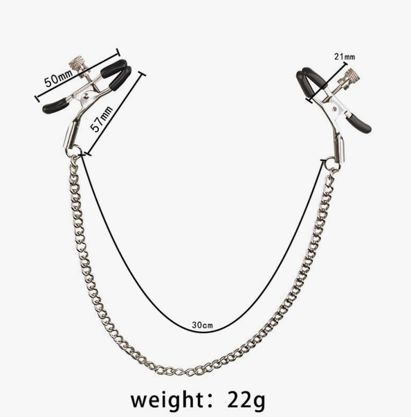 Pezoneras con cadena - Metal Kiss