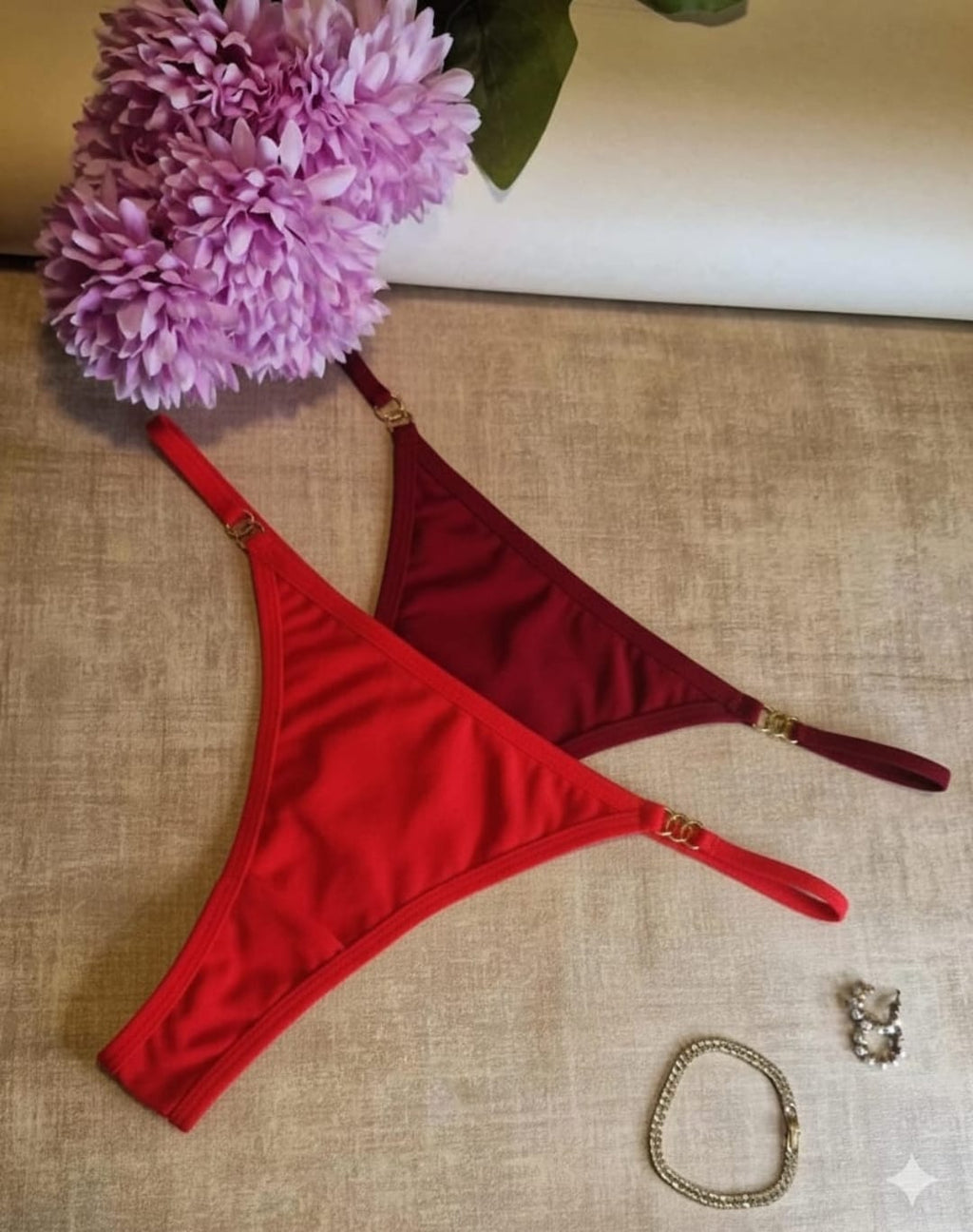 Tangas - Glow Kiss (prim/ver) Rojo-Burdeos