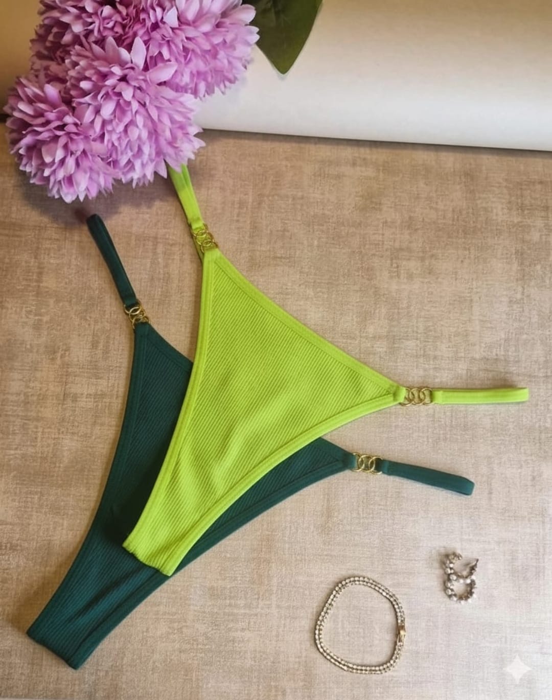 Tangas - Glow Kiss (prim/ver) Verde-Verde lima