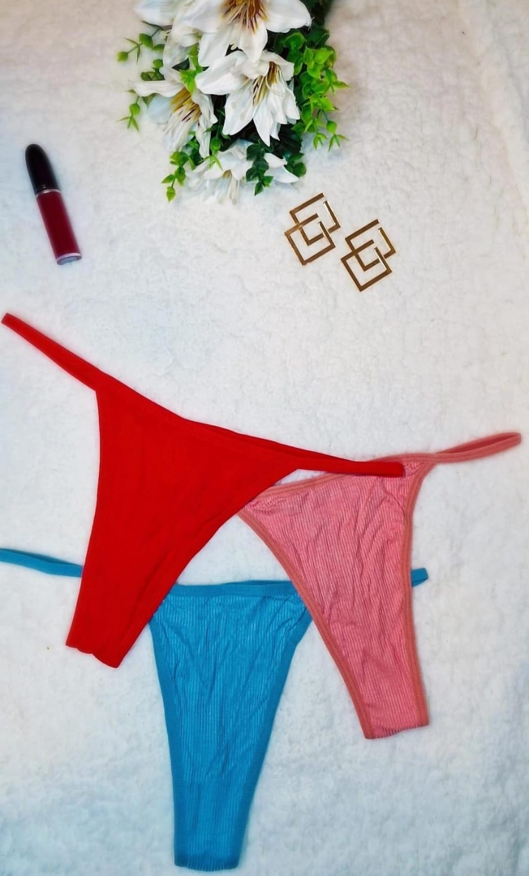 V Soft Trio - Solidas. Rojo - Rosa - Azul claro (6)